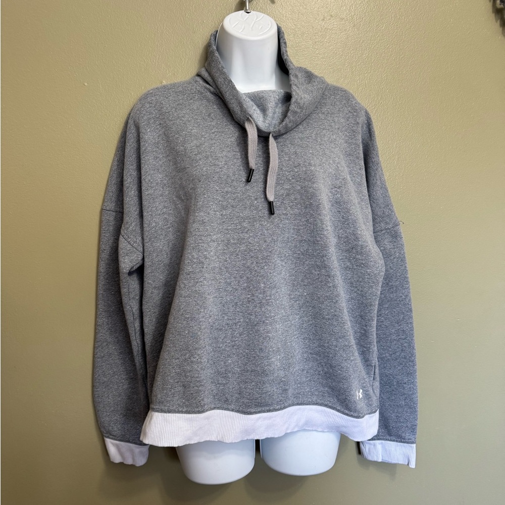 Under Armour Women's Cold Weather Funnel Neck Top,‎ Grey, Size L